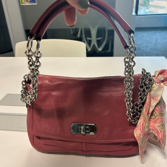 Coach Handbags - Coach Antique Rose Chelsea Adjustable Chain Purse with Scarf Included